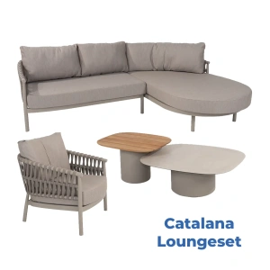 Loungeset Catalana Cloud Set 5 delig Taste 4SO Bank Stoel Tafel Buiten Tuin 4 Seasons Outdoor