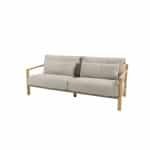 Lucas 3-zits lounge bank teak incl. 6 kussens 208×93×88,5 cm 4SO - 4so