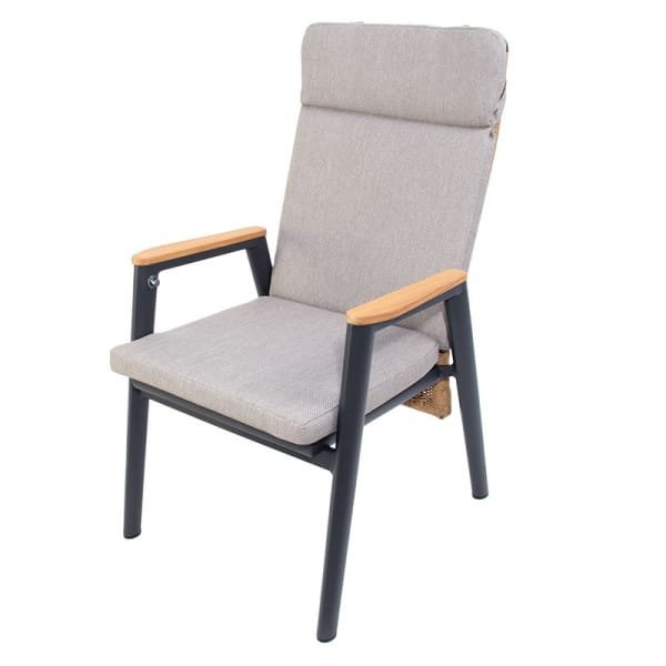 Masonville verstelbare dining stoel midnight grey natural brown Oosterik Home - Oosterik home