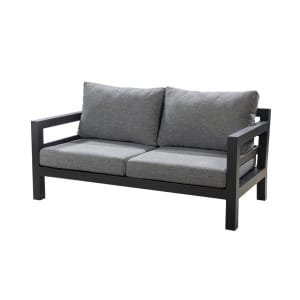 Midori sofa 2 seater aluminium black/panther black Yoi - Yoi