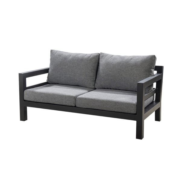 Midori sofa 2 seater aluminium black/panther black Yoi - Yoi