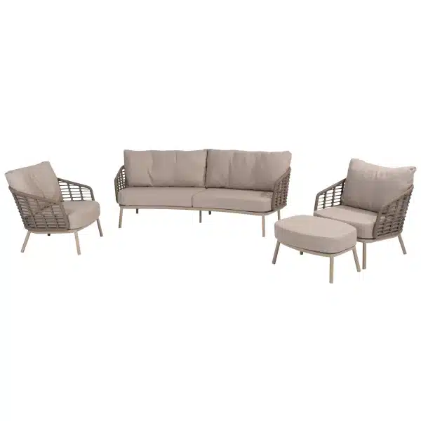 Puglia loungeset incl. voetenbank