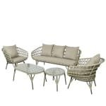 Sintra loungeset XL wicker grijs Decoris - Decoris