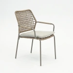 Swifty dining stoel taupe/TPU natural