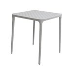 Tafel Porto kunststof 65x65cm grijs