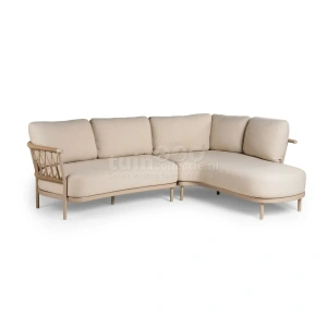 Tierra Outdoor Loungeset Fresca Organic Champagne Left