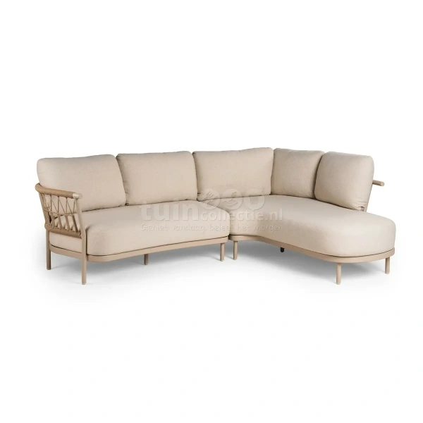 Tierra Outdoor Loungeset Fresca Organic Champagne Left