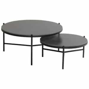 Carson koffietafel zwart dia. 62 H 30 cm Hartman - Hartman