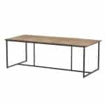 Quatro tafelframe Antracite met tafelblad Robusto Teak 220 x 95 cm 4SO - 4so