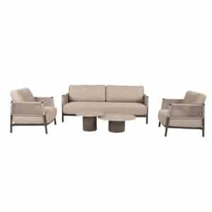 Savanne loungeset met Sofie coffeetafels terre 50 x 60 cm & 70 x 80 cm 4SO - 4so